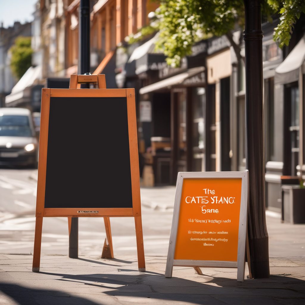 Point of sale displays — A-frames and counter stands